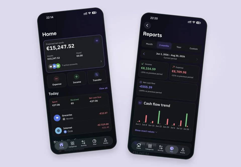Finerva: application interface