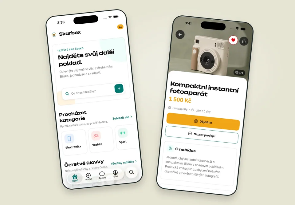 Skarbex: application interface